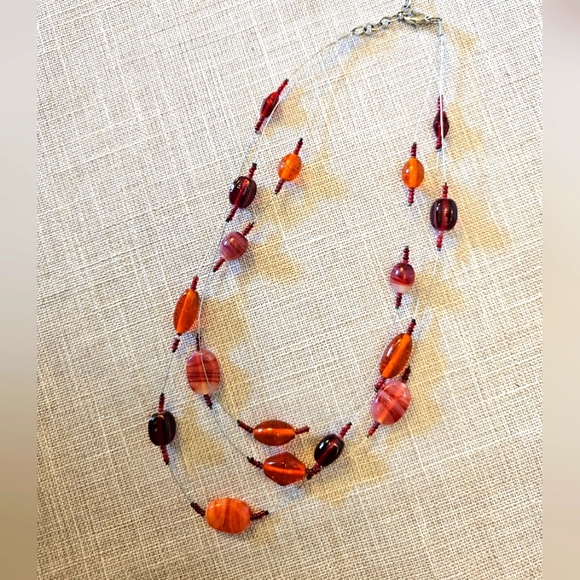 Burnt Orange Necklace - Picture 1 of 3